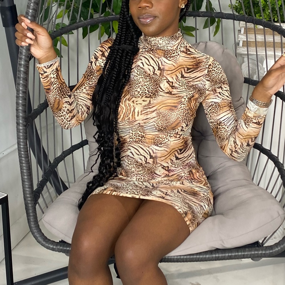 Fashion Nova Animal Print Dress